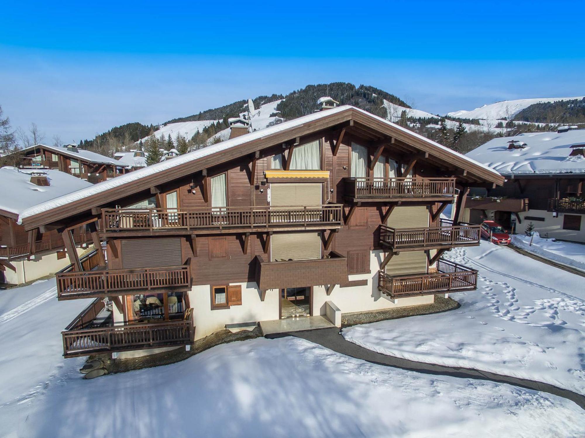 Studio 4 Pers - Balcon - Proximite Pistes Et Golf - Tv - Garage - Animaux Ok - Tennis En Ete - Fr-1-453-82 Megève Exteriér fotografie