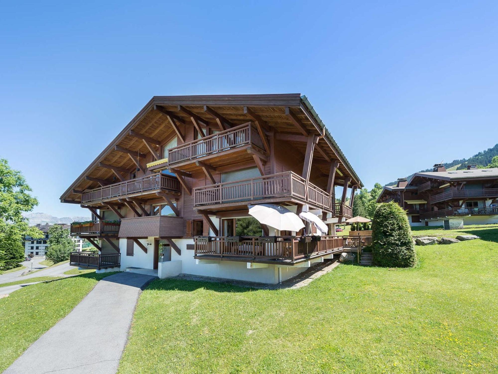 Studio 4 Pers - Balcon - Proximite Pistes Et Golf - Tv - Garage - Animaux Ok - Tennis En Ete - Fr-1-453-82 Megève Exteriér fotografie